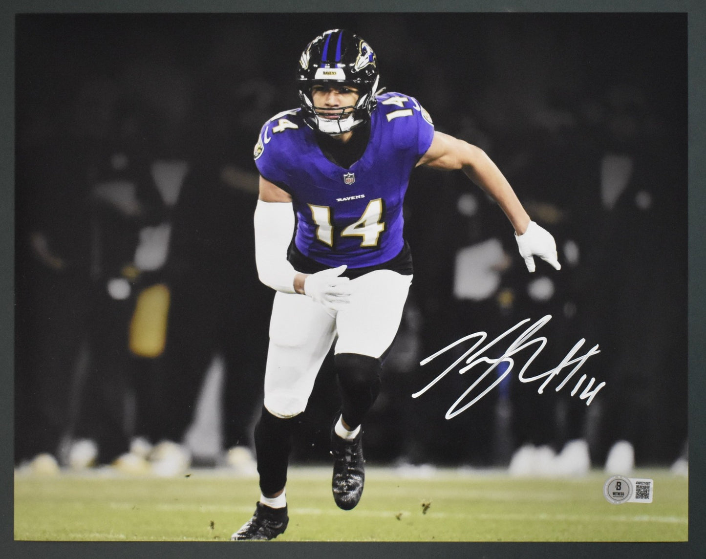 Kyle Hamilton Baltimore Ravens Autographed/Signed 11X14 Photo Beckett 200750