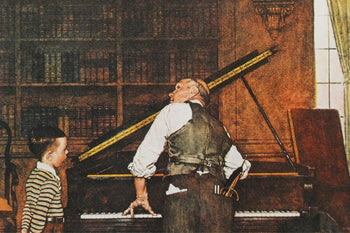 Norman Rockwell Diamond Screening The Piano Tuner Limited Edition Print 176/300