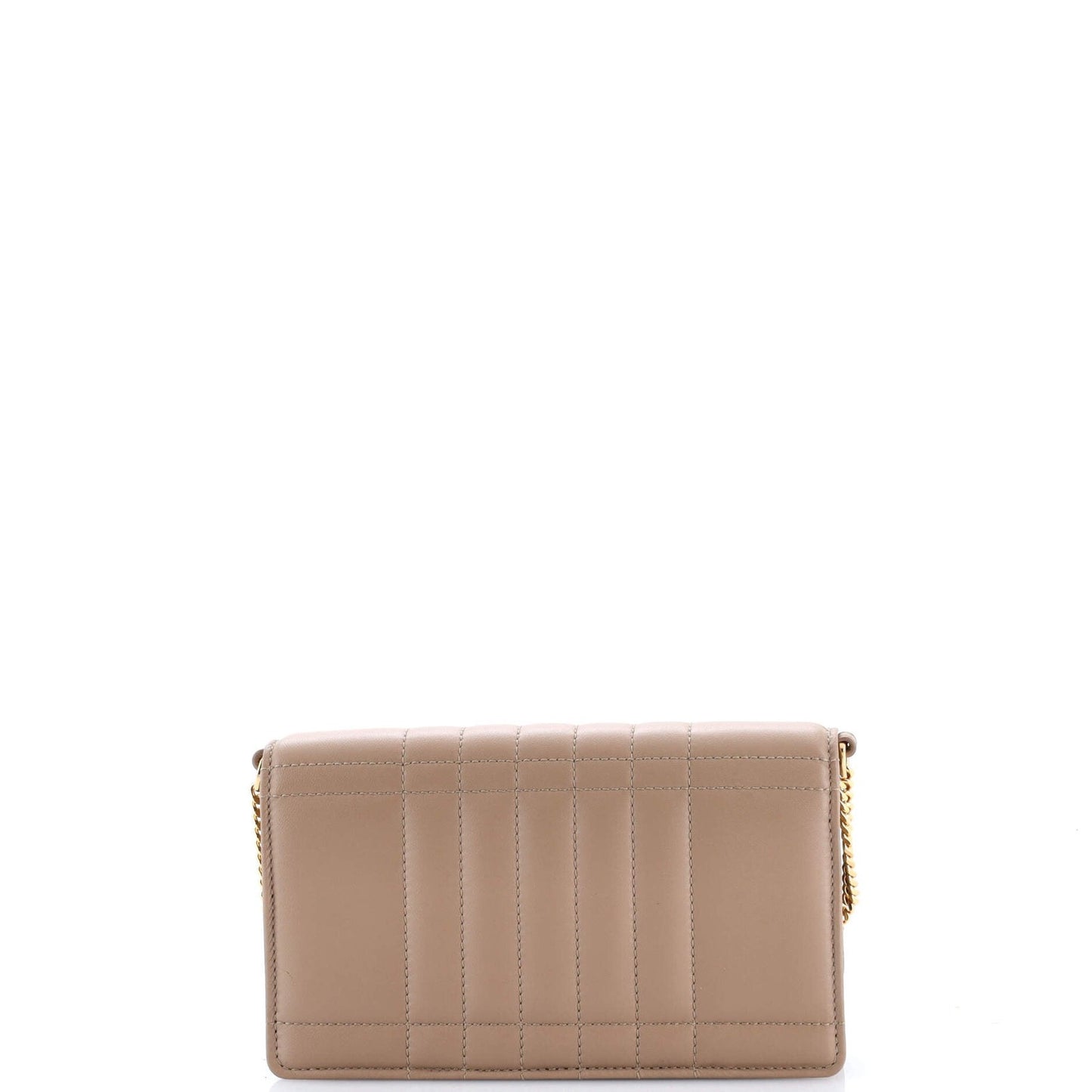 Burberry Lola Clutch On Chain Quilted Leather