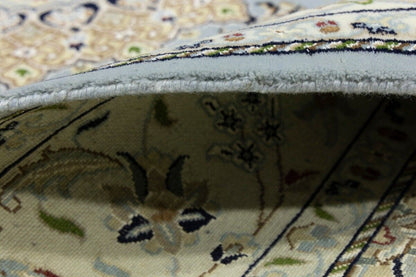 Handmade Indo-Nain Oriental Area Rug Floral