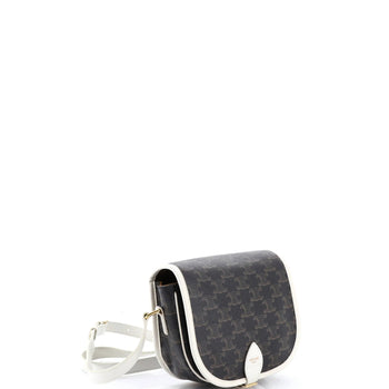 Celine Folco Bag Triomphe Coated Canvas Medium