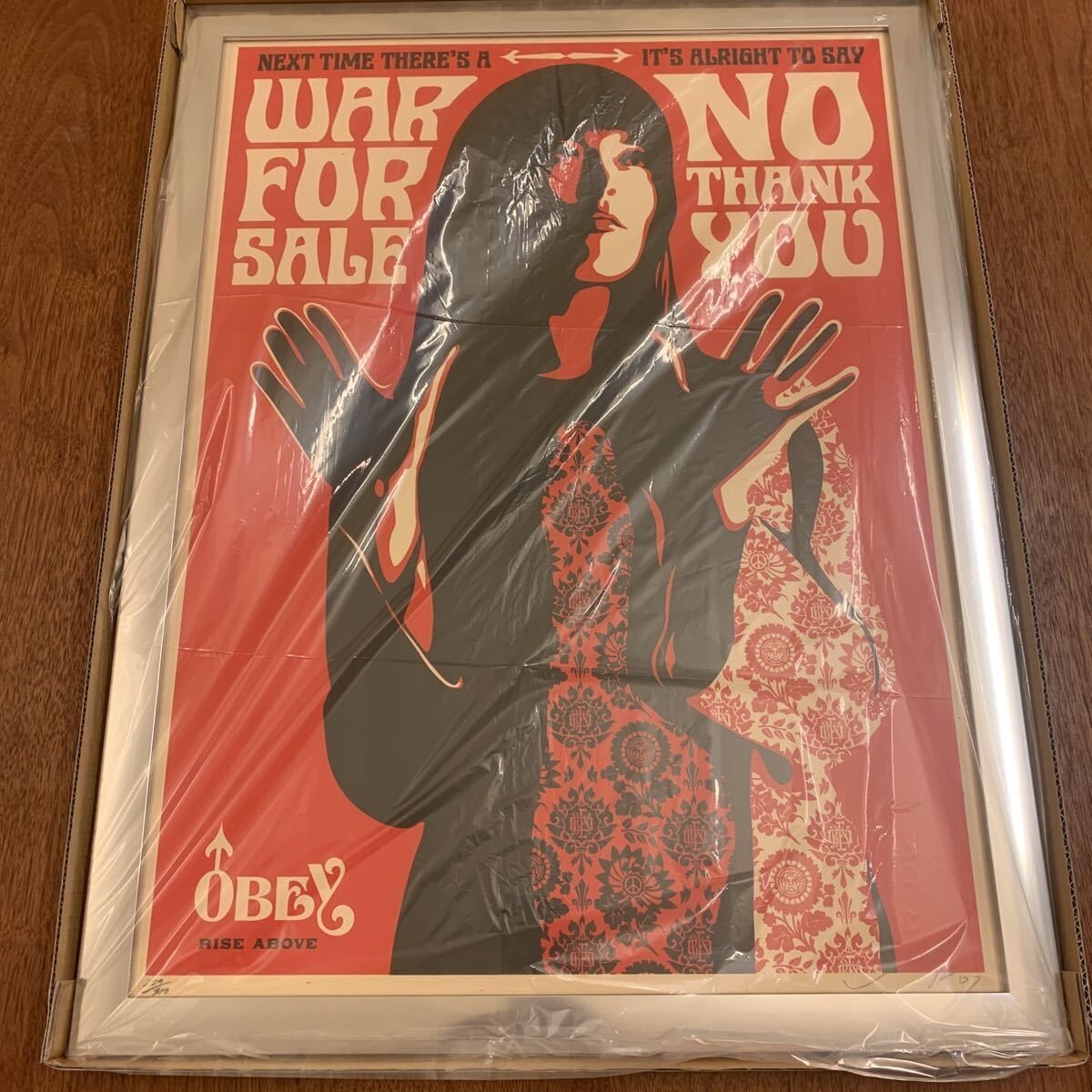 Shepard Fairey War for Sale Silkscreen Poster Edition Signed
