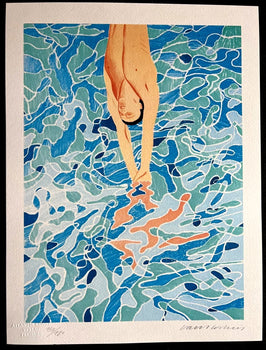 David Hockney Lithograph Coa Signed (Hand-Numbered Limited)