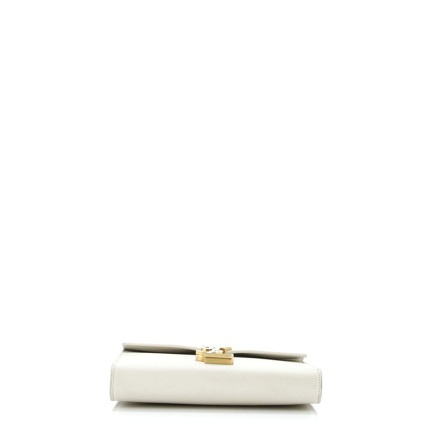 Saint Laurent Cassandra Chain Wallet Leather Mini