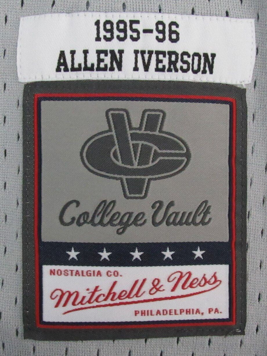 Allen Iverson Hof Autographed Gray Mitchell & Ness Jersey Georgetown Jsa 181841