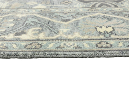 Large Oushak Wool Oriental Rug Muted Floral
