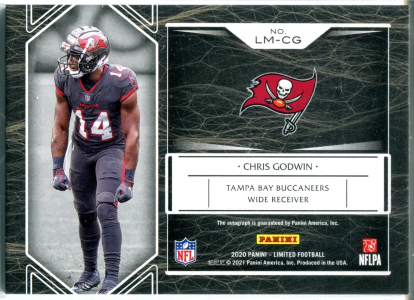 Chris Godwin Autographed 2020 Panini Limited Membership Card