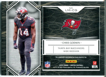 Chris Godwin Autographed 2020 Panini Limited Membership Card