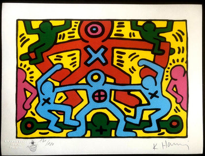 Keith-Haring Lithograph Coa Signed Numbered Pencil Certified