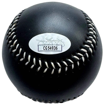 George Brett Autographed Black Hall Of Fame Fotoball (Jsa)