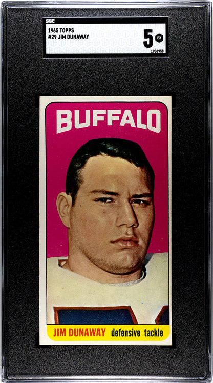 Jim Dunaway 1965 Topps #29 Sgc 5