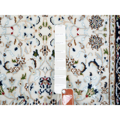 2'8"X8'3" Ivory Nain 250 Kpsi Wool Hand Knotted Runner Rug