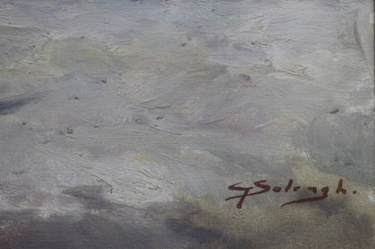 Giuseppe Solenghi (Milano) Original Painting Oil
