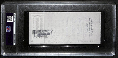 Johnny Unitas Hof Signed/Auto 2000 Bank Check Colts Psa/Dna Gem Mt 10 192625