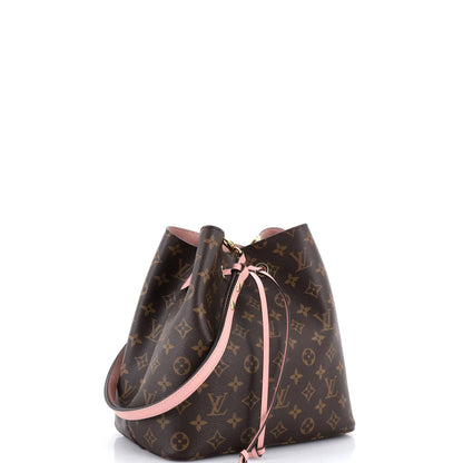 Louis Vuitton Neonoe Handbag Monogram Canvas With Leather Mm