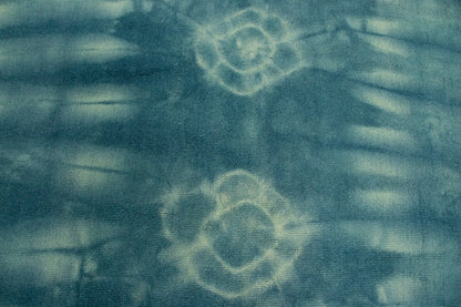 5X8 Ft Hand-Tufted Teal Wool Rug Modern Tie-Dye