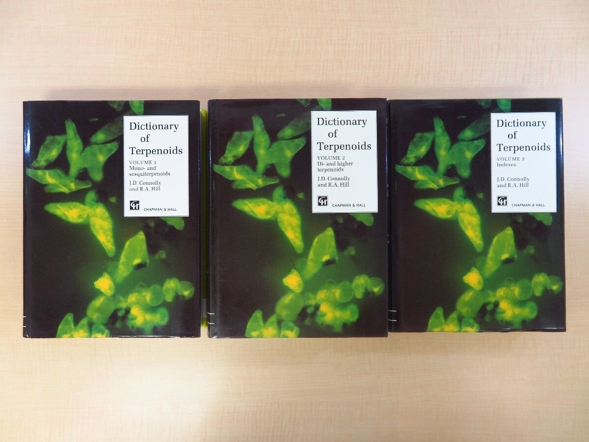 Connolly/Hill Dictionary Of Terpenoids Complete Set Of 3 Volumes