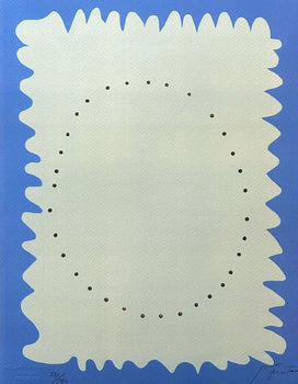 Lucio Fontana Lithograph 1978 Coa Signed In Pen