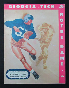 10/3/1942 Georgia Tech Vs. Notre Dame College