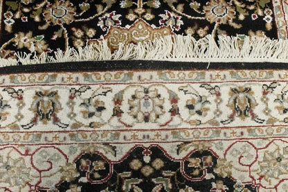 Handmade Indo-Nain Oriental Runner Rug 3X12 Ft