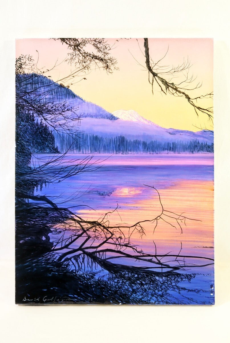 "Glacier Park Dusk" By David Maes Gallegos Signed Original Acrylic Painting