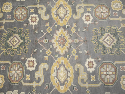 Handmade Floral Oushak Chobi 9'5X12'0 Ft Oriental