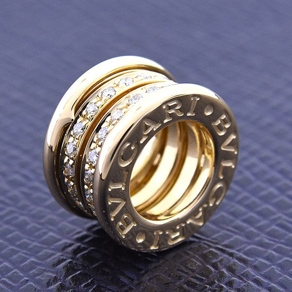 Bvlgari B-Zero1 Diamond Pendant In 750Yg Yellow Gold
