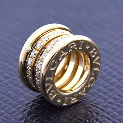Bvlgari B-Zero1 Diamond Pendant In 750Yg Yellow Gold