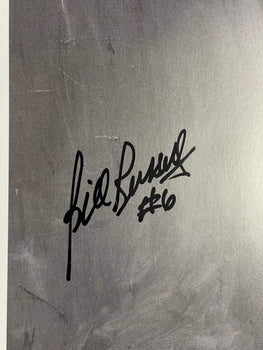 Bill Russell Autographed Stephen Holland 40X20 Lithograph (Jsa)