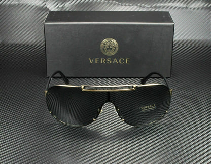 VERSACE VE2140 100287 Black Dark Grey Men's Sunglasses 40 mm