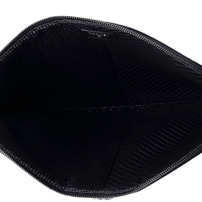 Chanel Boy O Case Clutch Chevron Lambskin Large