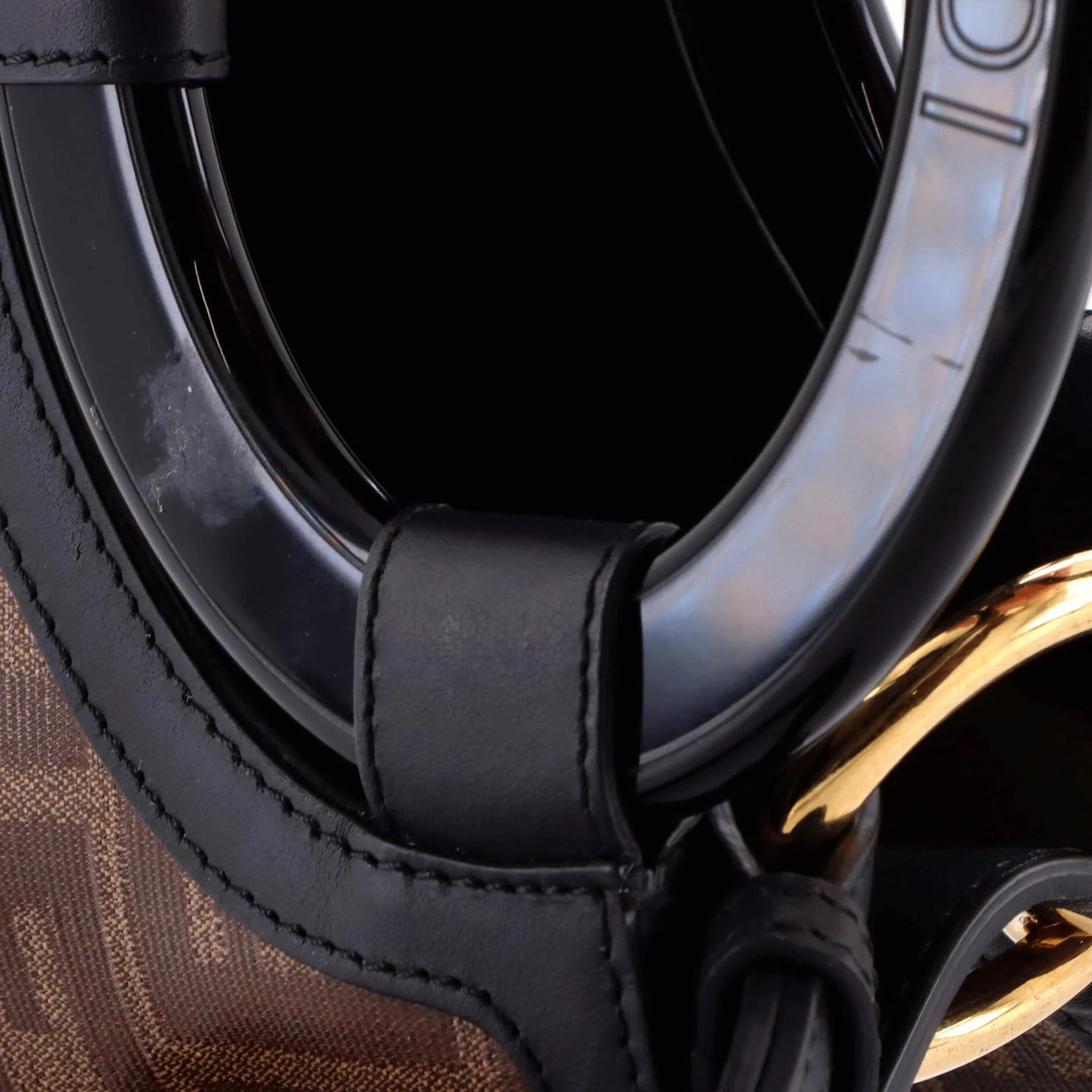 Fendi Runaway Shopper Tote Zucca Coated Canvas Small