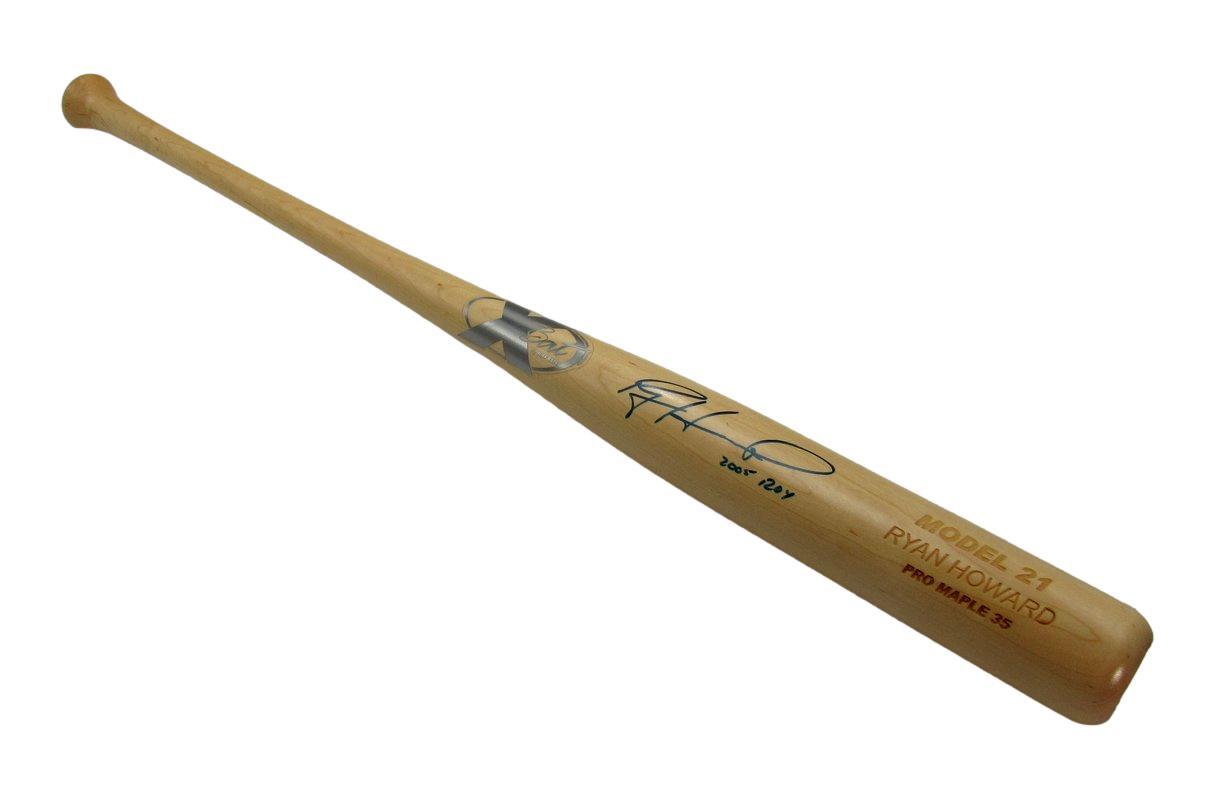Ryan Howard Autographed/Inscribed X Bat Player Model Phillies Jsa 180926
