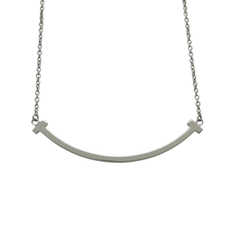 Tiffany & Co. T Smile Small Necklace K18Wg
