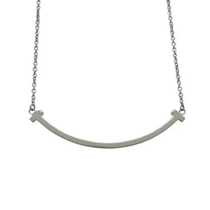 Tiffany & Co. T Smile Small Necklace K18Wg