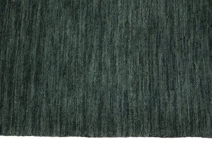 Pictorial Dark Green Tribal 3X12 Gabbeh Modern Runner Rug Kitchen Hallway Carpet
