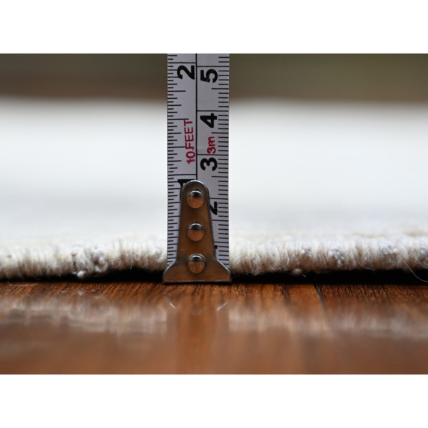 3'1"X4'10" White Wash Peshawar Wool Hand Knotted, Oriental Rug