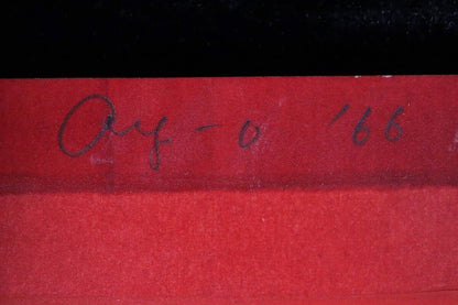 Rainbow Series Original Silkscreen 1966 Autographed 25 Ay O