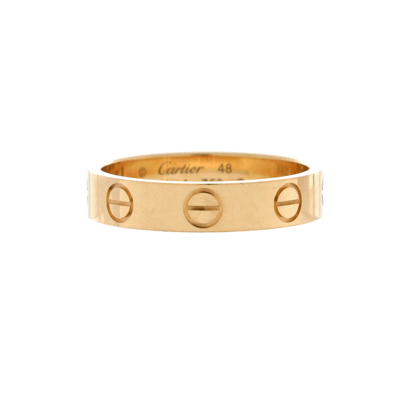 Cartier Love Wedding Band Ring 18K Yellow Gold