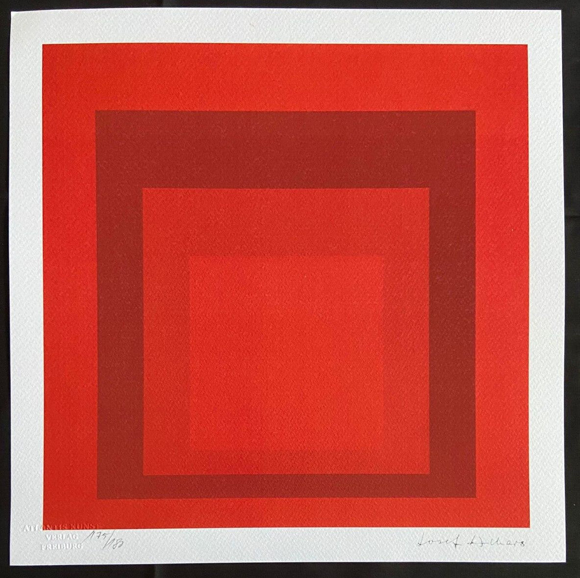 Josef Albers Lithograph Signed Coa Hand Numbered Collection