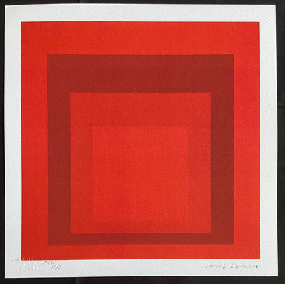 Josef Albers Lithograph Signed Coa Hand Numbered Collection