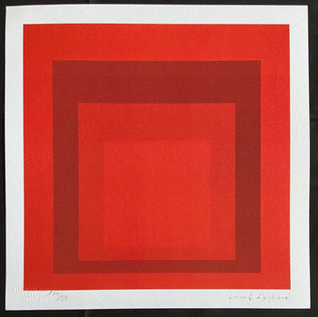 Josef Albers Lithograph Signed Coa Hand Numbered Collection
