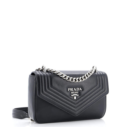 Prada Chain Envelope Flap Shoulder Bag Grace Lux Medium