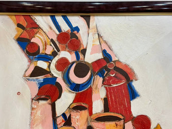 Jean-Marie Gerola (Italian) Signed Original Painting Oil Canvas 