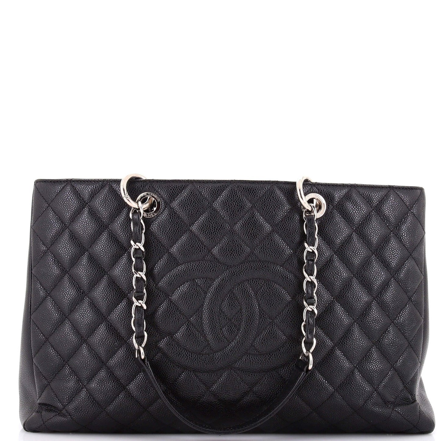 Chanel Grand Shopping Tote Quilted Caviar Xl