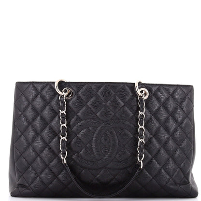 Chanel Grand Shopping Tote Quilted Caviar Xl