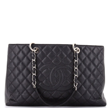 Chanel Grand Shopping Tote Quilted Caviar Xl