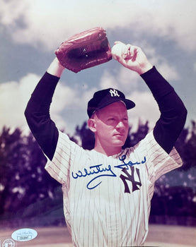 Whitey Ford Autographed 8X10 Baseball Photo (Jsa)