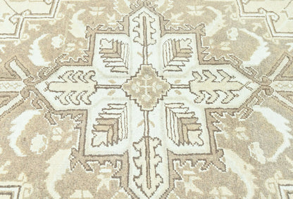 Hand-Knotted Vintage Floral Distressed Oriental