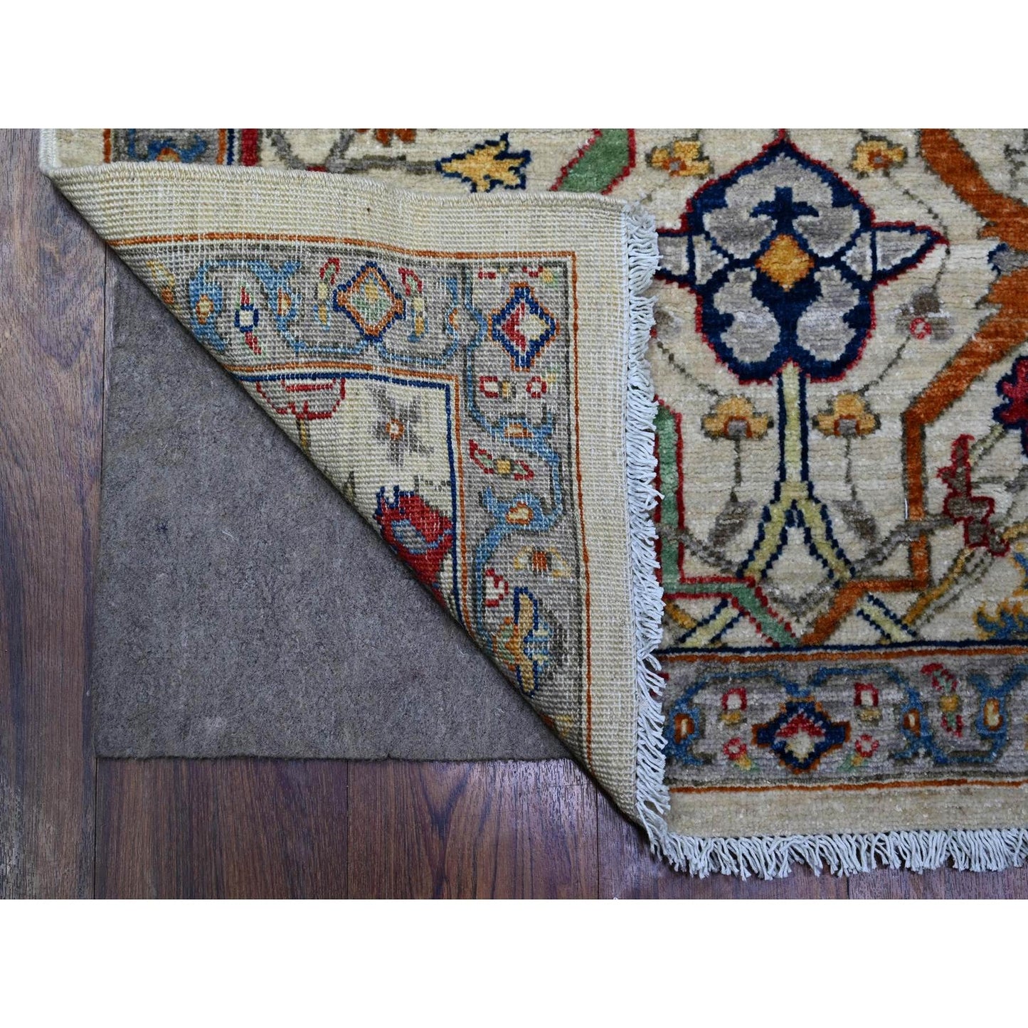 3'1"X9'10" Gray Fine Aryana Bidjar Garus Design Runner Oriental Rug